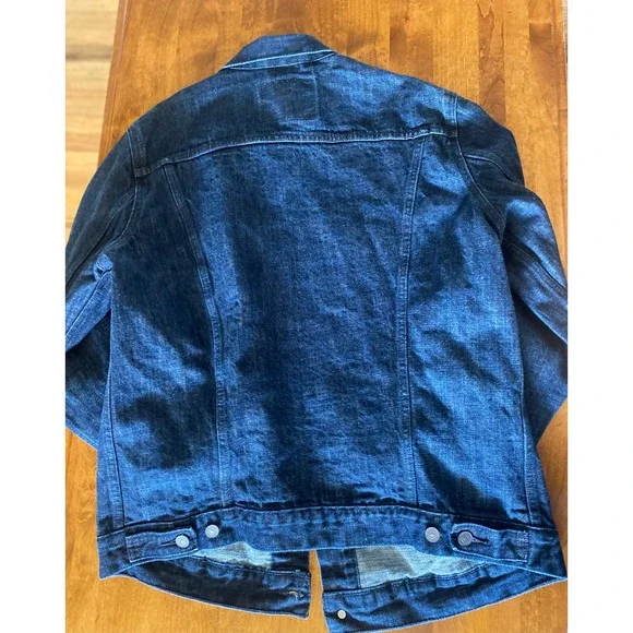 Levi's Denim Trucker Jacket Classic Fit Dark Wash Jean Jacket XL EUC